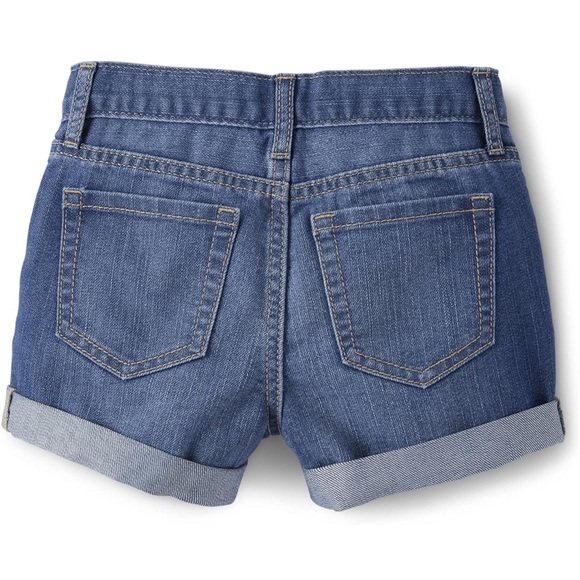 The Children’s Place Gurls Roll Cuff Denim Short set. Size 10. NWT - Picture 3 of 4